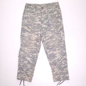 US Army ACU Digital Camo Cargo Pants Medium Regular Ripstop Trousers 34x31